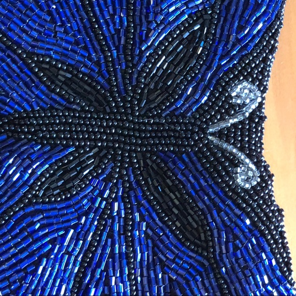 Vintage Neiman Marcus blue butterfly coin purse - Picture 2 of 9